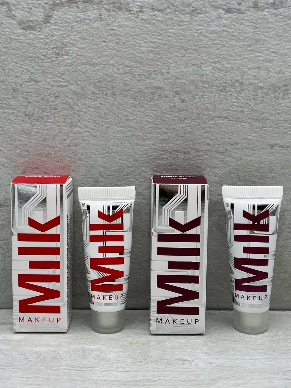 🪅 Milk Makeup Bionic Liquid Blushes in Beyond (plumberry) & Fly (ruby red)